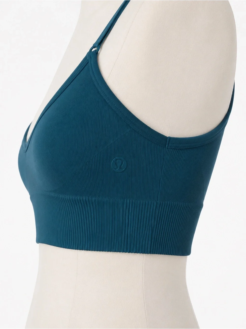 Lululemon Teal Ribbed Sports Bra Size 4